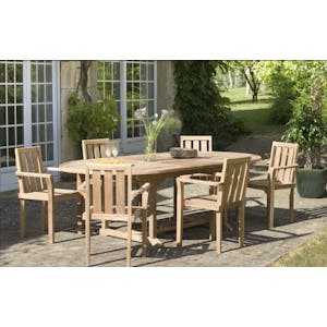 Fauteuil de jardin en teck (lot de 2) SUMMER